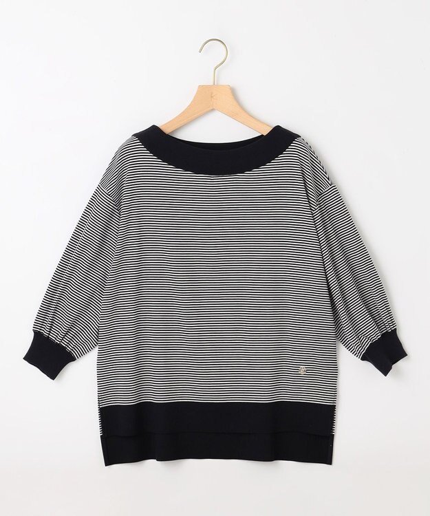 組曲 S 【WEB限定】セーターマシーン リラクシーニットTシャツ ネイビー系1