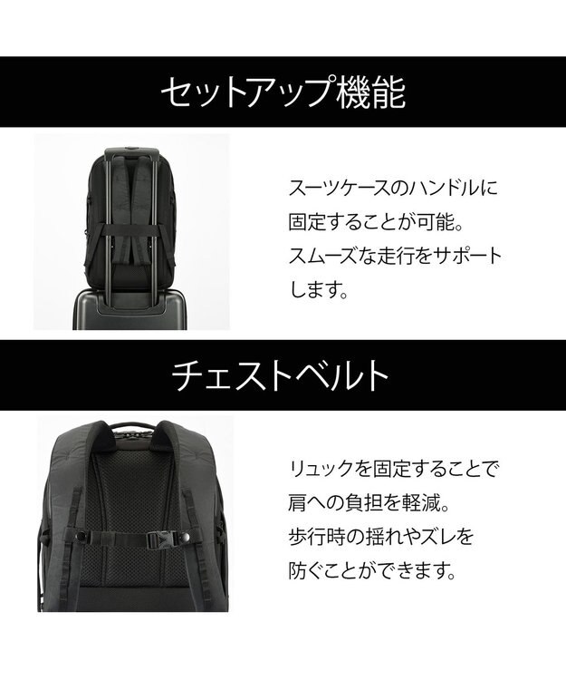 ACE BAGS & LUGGAGE ace. ラグレンティスX ビジネスリュック A4/14インチPC収納 高強度 20051 エース ブラック