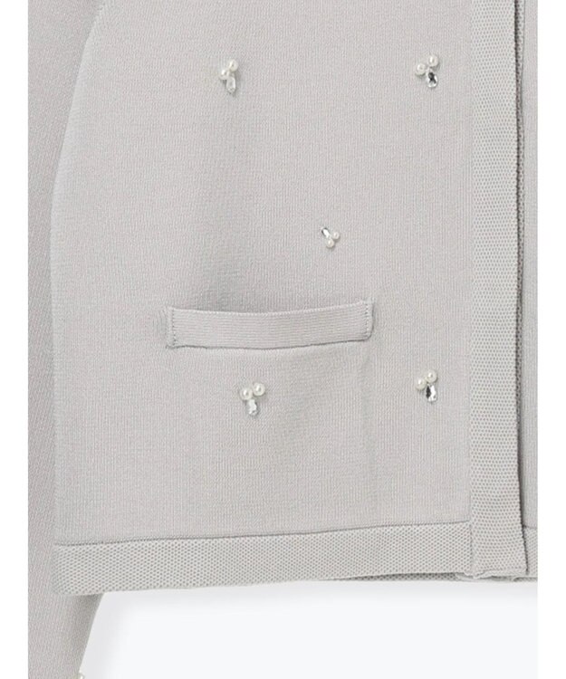 Te chichi パールビジューニットライトジャケット《2026 spring catalog item》 Ｓグレー