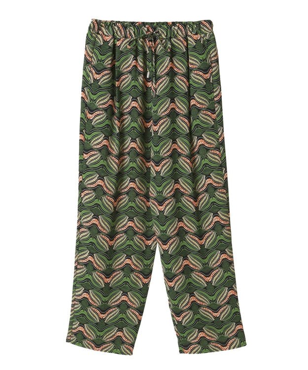 Green Parks 柄イージーパンツⅢ（テーパード） Green