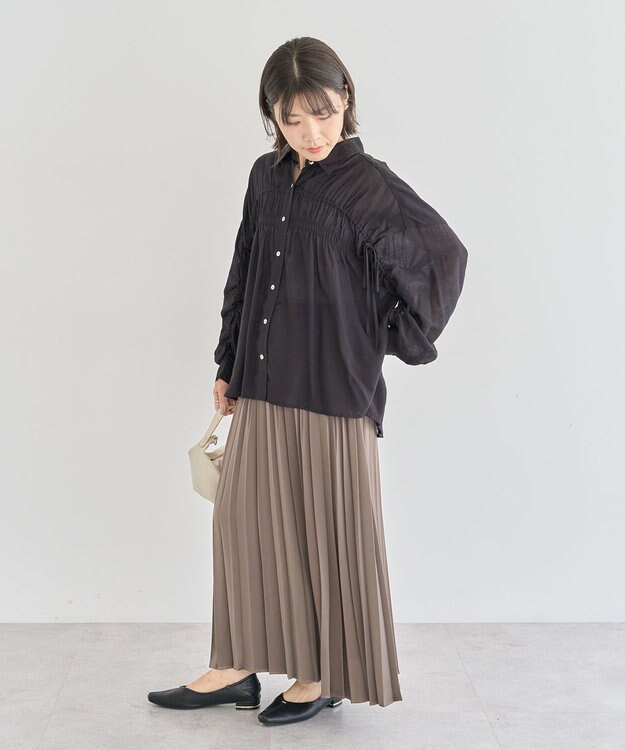 Green Parks ・ＥＬＥＮＣＡＲＥ　ＤＵＥ　シアーシャーリングシャツ Black