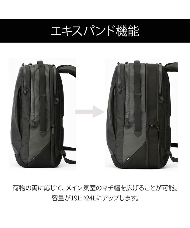 ACE BAGS & LUGGAGE ace. ラグレンティスX ビジネスリュック A4/14インチPC収納 高強度 20051 エース ブラック