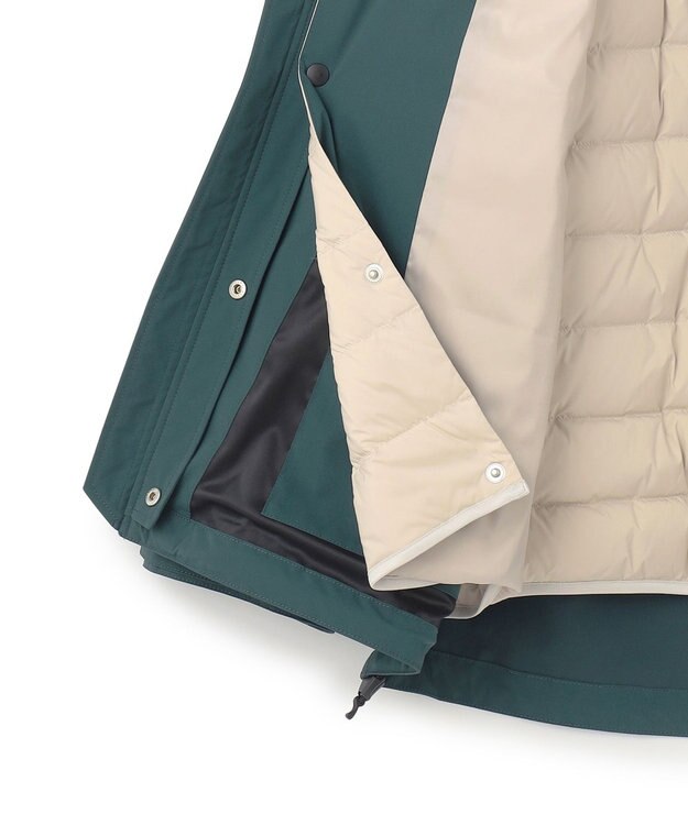 J.PRESS MEN 【KING SIZE】【3WAY / 高機能】マウンテンパーカー / ダウンライナーデタッチャブル ダークグリーン系