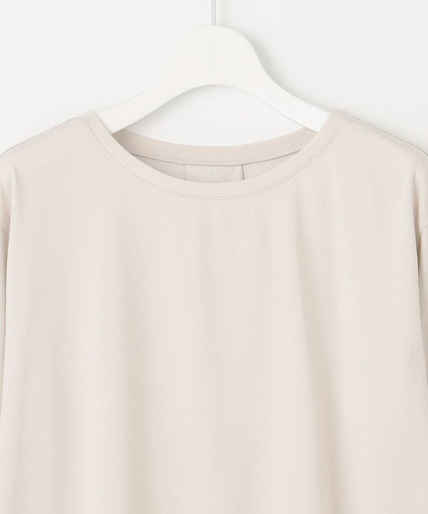 J.PRESS LADIES 【吸水速乾】プレーティングジャージー シャツテール カットソー ライトグレー系