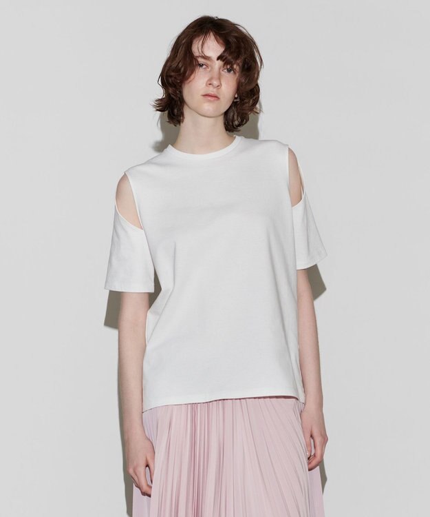 NAVE 【Nave　洗える】クリアジャージー Tシャツ ホワイト系