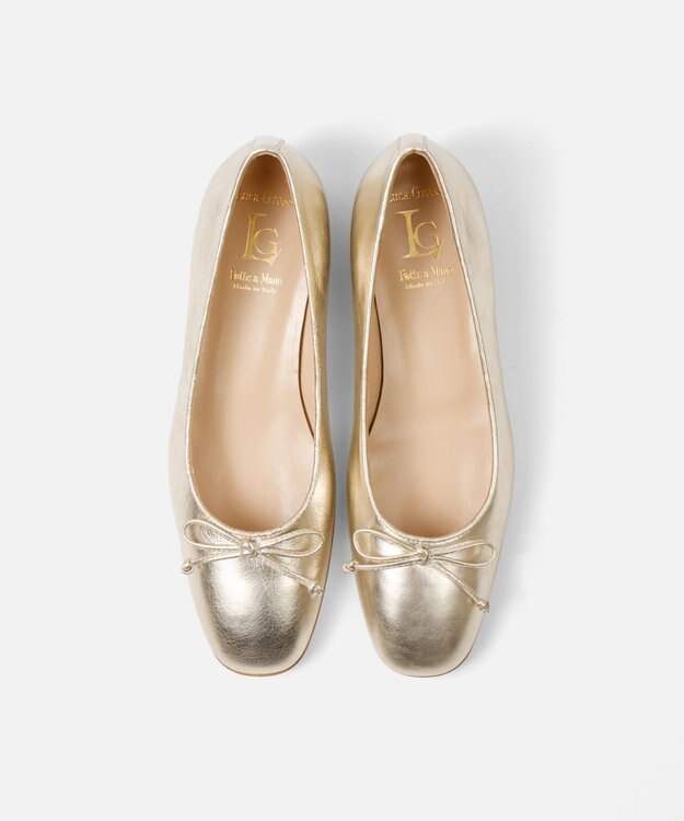 BONTRE 【LucaGrossi/ルカグロッシ】フラットバレエシューズ/L270M-XS ゴールド