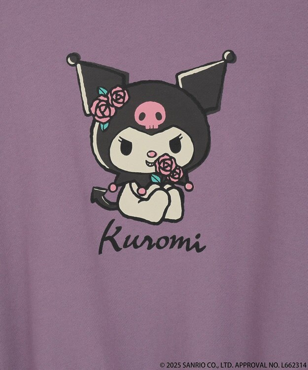 earth music&ecology マイメロディ＆クロミ／ｅａｒｔｈ　レトロアートスウェット Purple