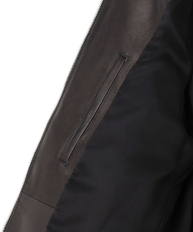 JOSEPH HOMME  【HIGH GRADE LINE】エアーカウレザー　シングルライダース ブラック系