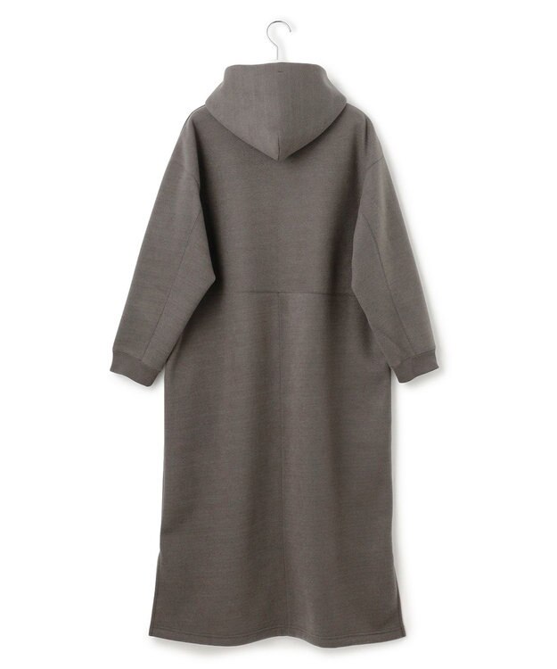 J.PRESS YORK STREET 【WOMEN】NEEDLE JERSEY フード付きワンピース グレー系