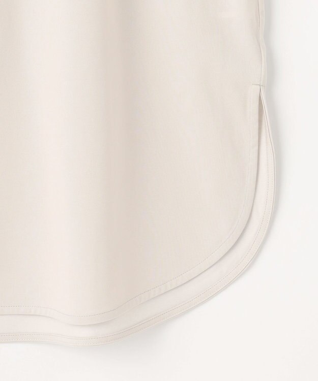 J.PRESS LADIES 【吸水速乾】プレーティングジャージー シャツテール カットソー ライトグレー系