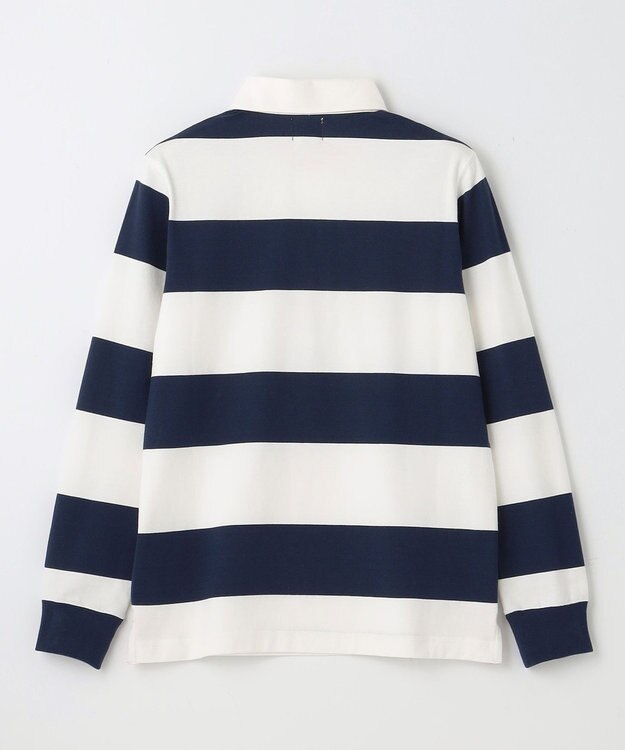 J.PRESS KIDS 【140-170cm】J.ボーダー ラガーシャツ ネイビー系1