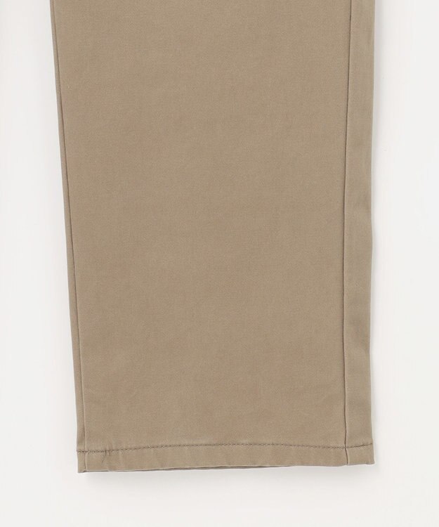 J.PRESS LADIES 【洗える】ピーチサテンストレッチ パンツ ベージュ系