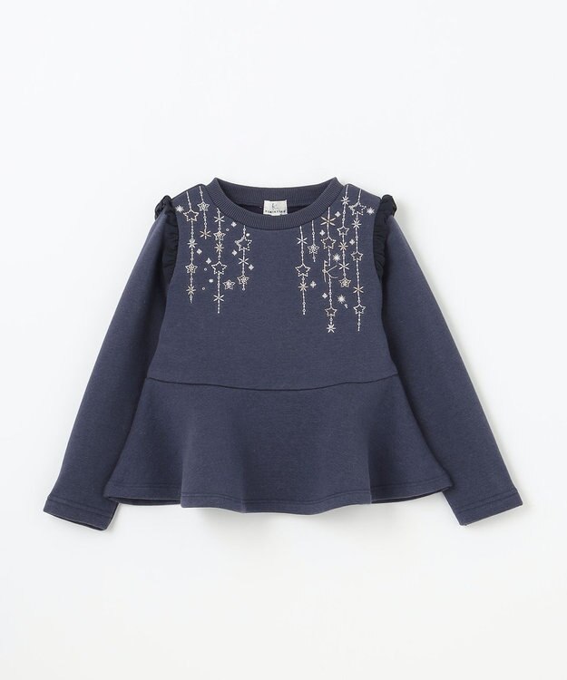 組曲 KIDS 【110-140㎝】トウィンクル トレーナー ネイビー系