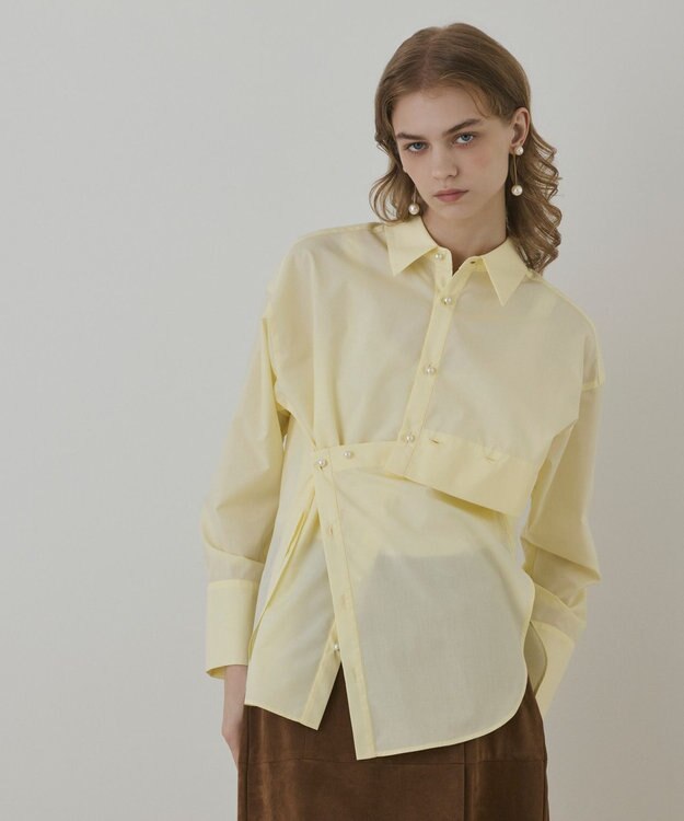 GRACE CONTINENTAL オーバーシャツ イエロー