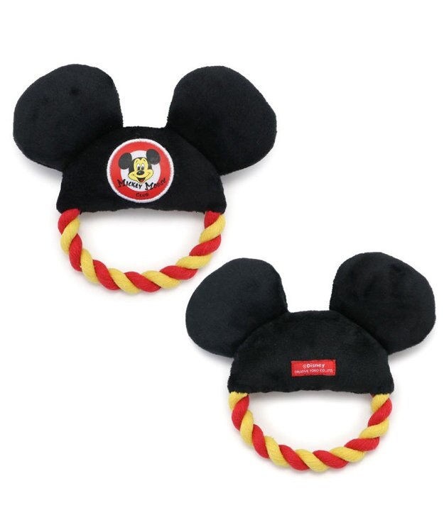 PET PARADISE ディズニー ミッキーマウス ロープ おもちゃ 《クラブ》 黒