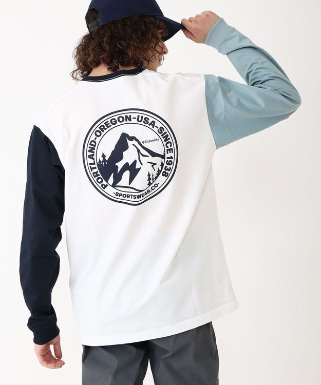 Columbia Columbia/ アーバンハイクグラフィックロングスリーブTシャツ /コロンビア Sea Salt Multi、 Back Print