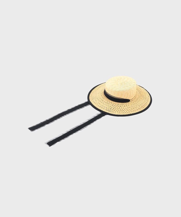 GRACE CONTINENTAL Ferrucio Vecchi リボンハット ホワイト