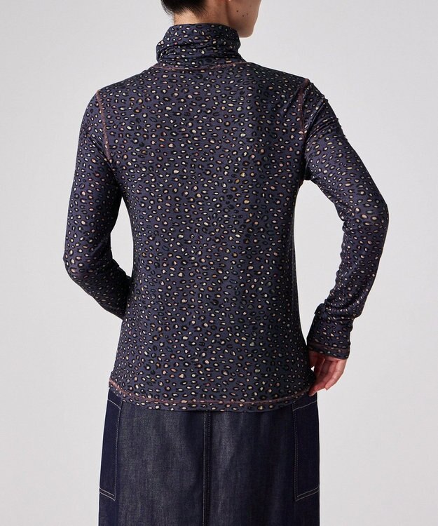 Paul Smith Horseshoe Leopard タートルネック カットソー ダークインディゴ
