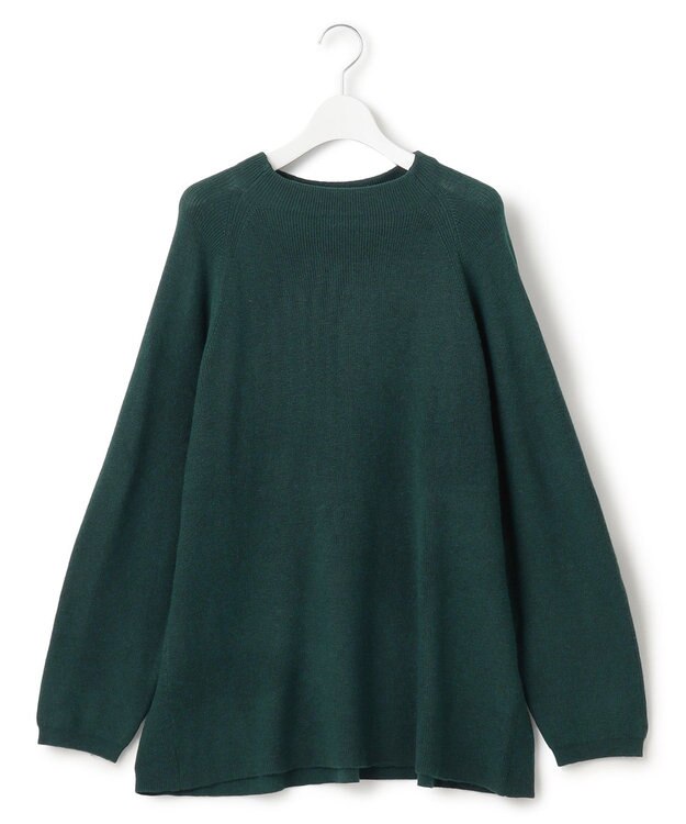 J.PRESS YORK STREET 【WOMEN】ANTI PILLING  ボトルネックニット ダークグリーン系