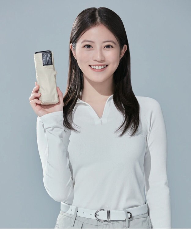 MOONBAT 【遮光100％/超軽量】マジで軽い傘 晴雨兼用折りたたみ日傘 マジカルテックプロテクション 5Flat50 ベージュ