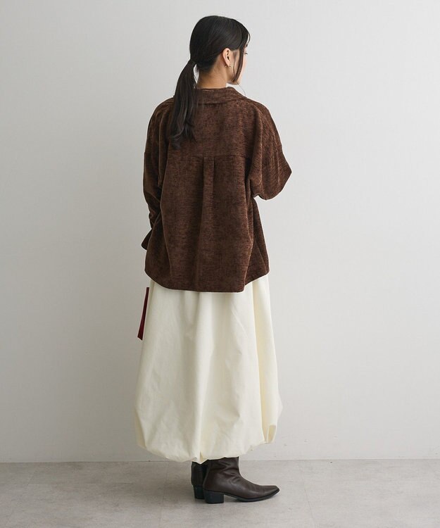 CRAFT STANDARD BOUTIQUE ベロアシャツジャケット Brown