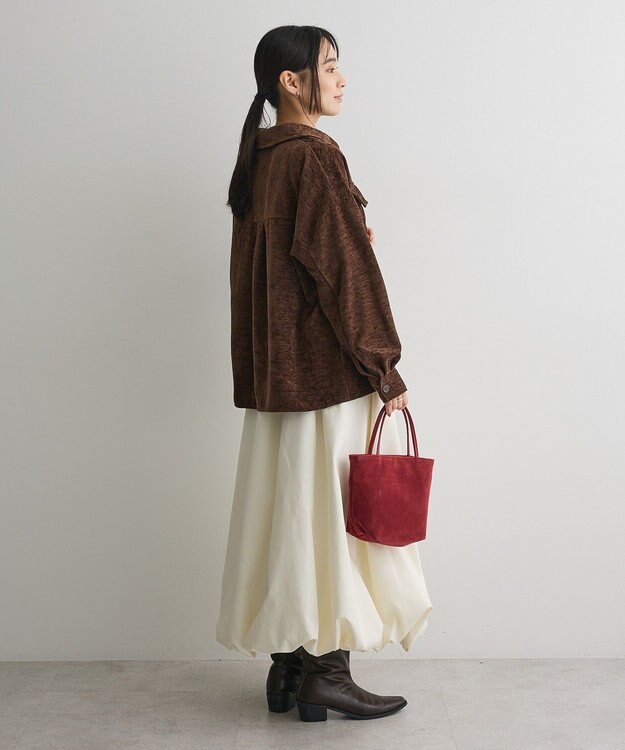 CRAFT STANDARD BOUTIQUE ベロアシャツジャケット Brown