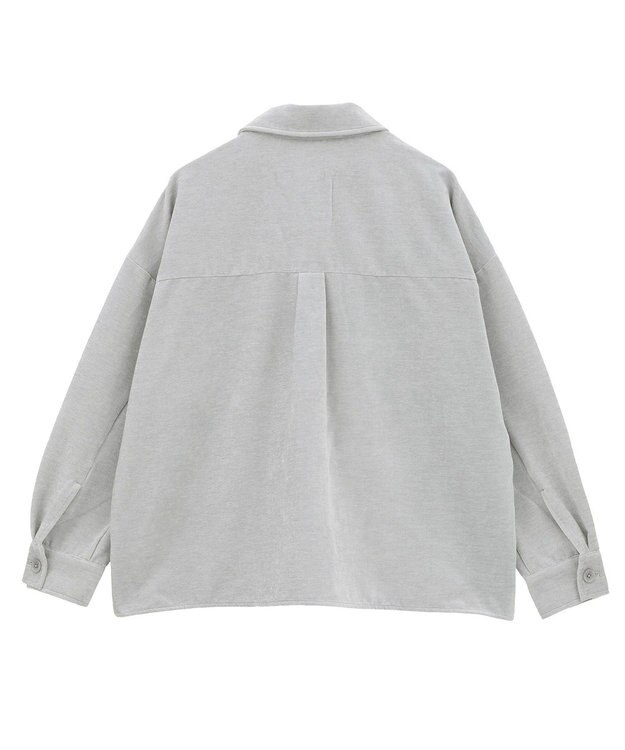 CRAFT STANDARD BOUTIQUE ベロアシャツジャケット Light Gray