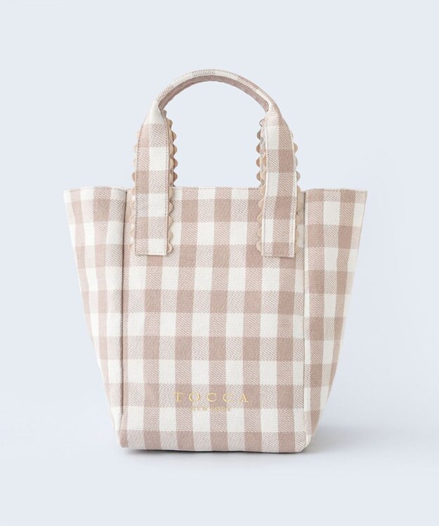 TOCCA 【WEB＆一部店舗限定】WAVES HANDLE TOTE トートバッグ ベージュ系1