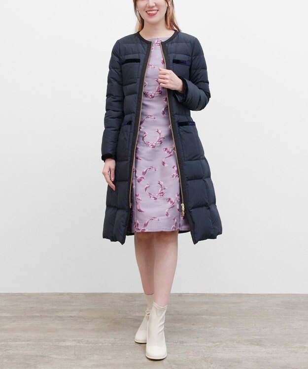 TOCCA COSMO NEW ロングダウンコート ネイビー系