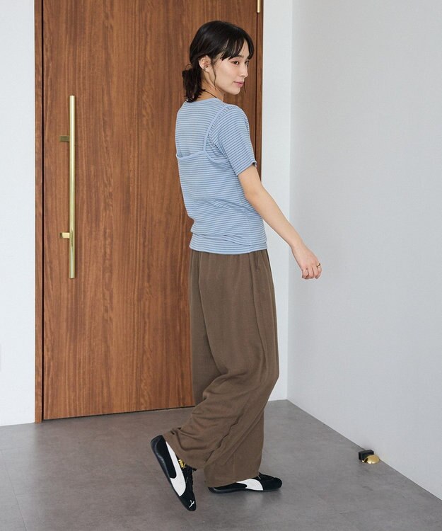 CRAFT STANDARD BOUTIQUE 2点セット/ボーダーキャミ+Tシャツ Light Blue