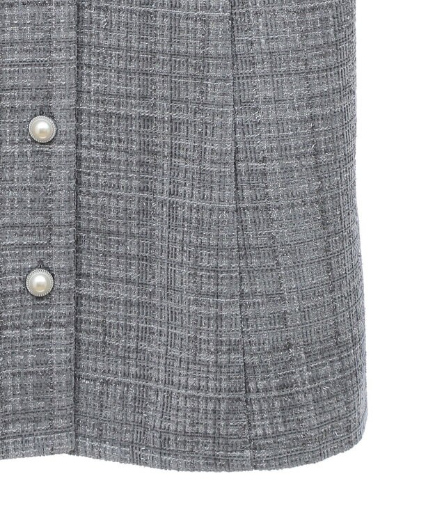earth music&ecology ツイードミニワンピース Gray