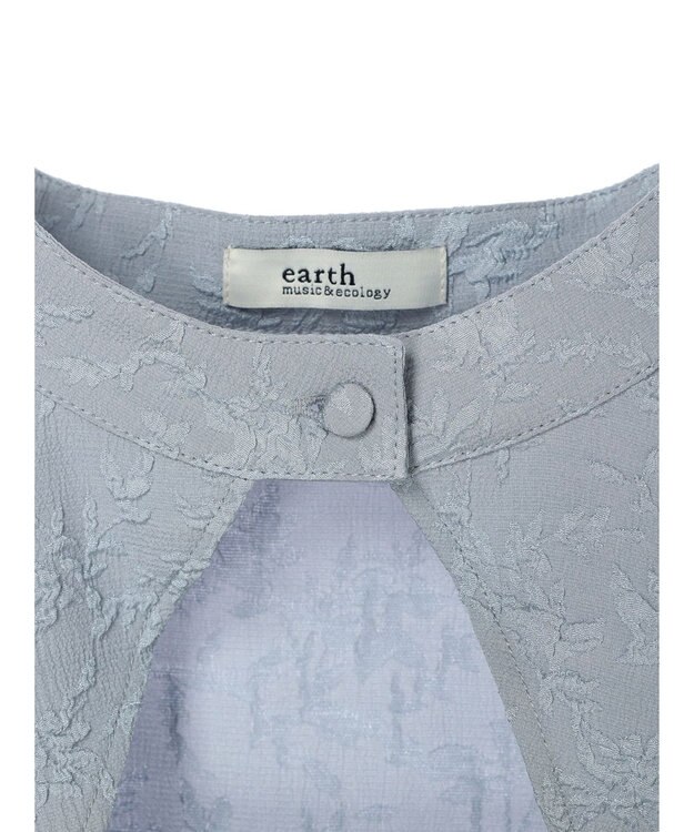 earth music&ecology ＳＥＴ２点ジャガードボレロ＋ワンピース Grayish Blue