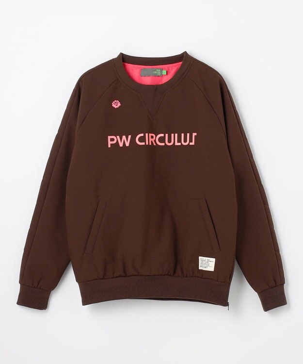 PW CIRCULUS 【3層レイヤー構造ボンディング×中綿キルティング】【WOMEN】中綿プルオーバー  ゴルフウェア レディース ダークブラウン系