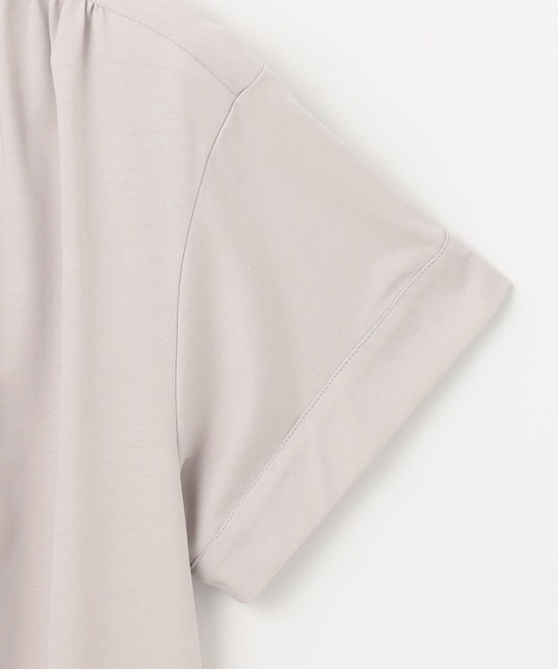 J.PRESS LADIES エンブロイダリージャージー カットソー ライトグレー系