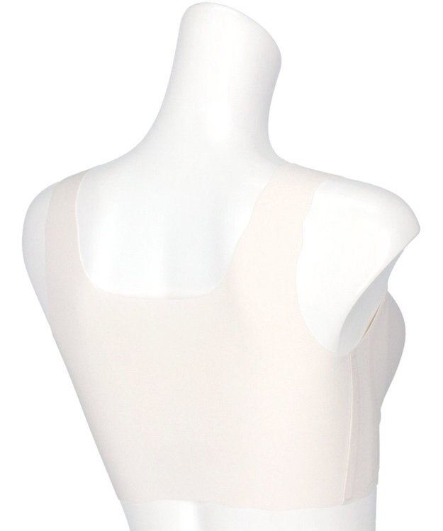 WACOAL 【GOCOCi ゴコチ】 ノンワイヤーブラ ハーフトップ まるでつけていないような着ごこち ムレにくい フラット仕上げ ホックなし CGG510 /ワコール アイボリー