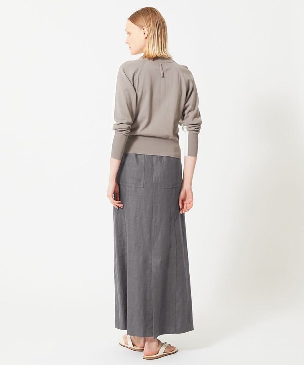 BEIGE， BURDOCK / Iラインスカート Slate