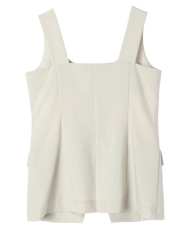 YECCA VECCA リネンライクビスチェベスト Light Beige