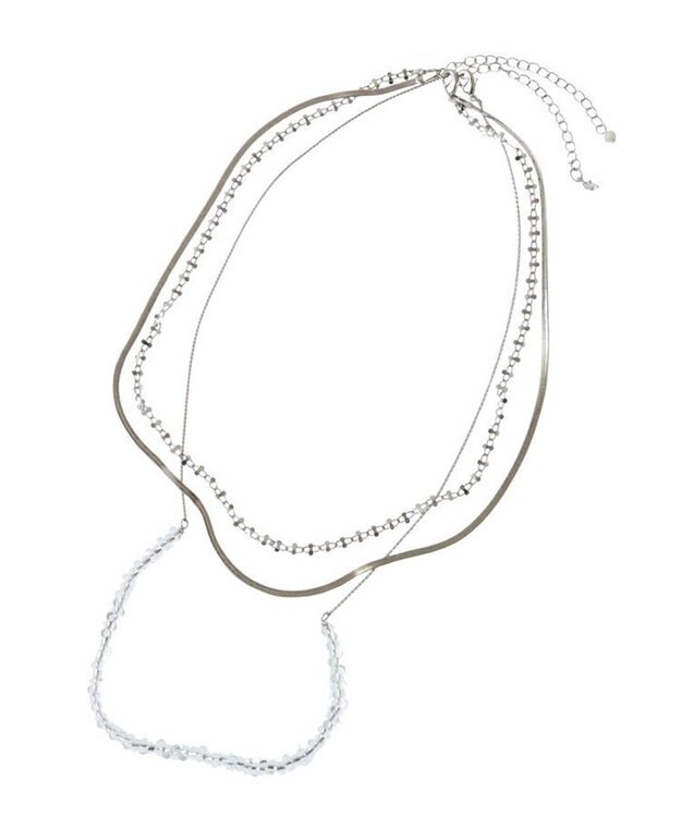Green Parks ｅｖｅｒｙｗａｌｋ．３ＷＡＹチェーンＭＩＸネックレス Silver