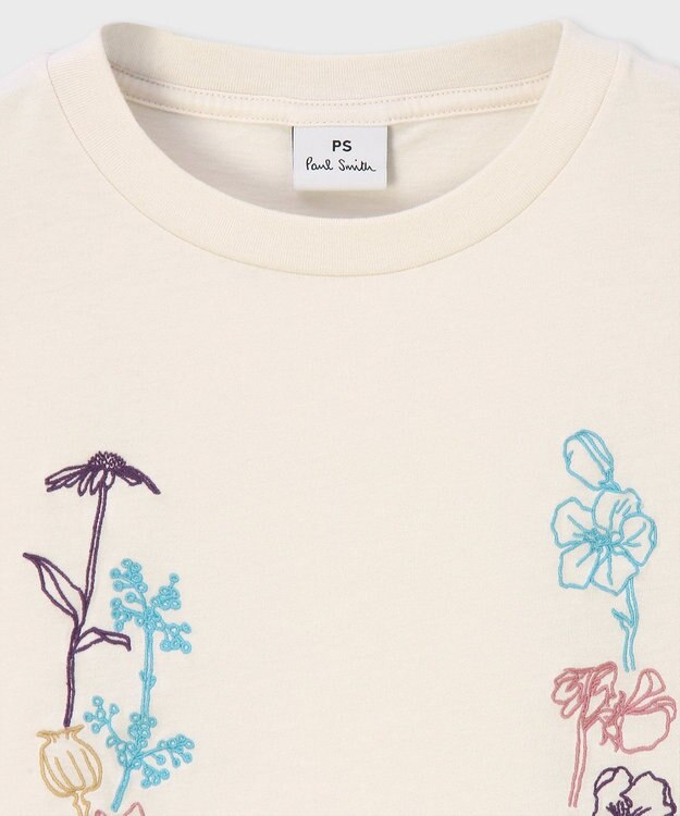 Paul Smith フローラル エンブロイダリー 半袖Tシャツ エクリュ