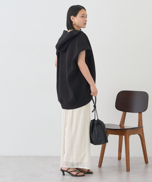 AMERICAN HOLIC ポンチZIPフーディーベスト Ivory