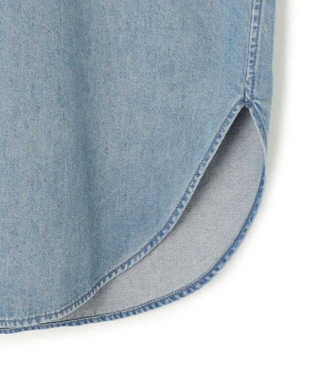 23区 L 【SLOW/一部店舗限定】2WAY ダンガリー シャツ スカイブルー系