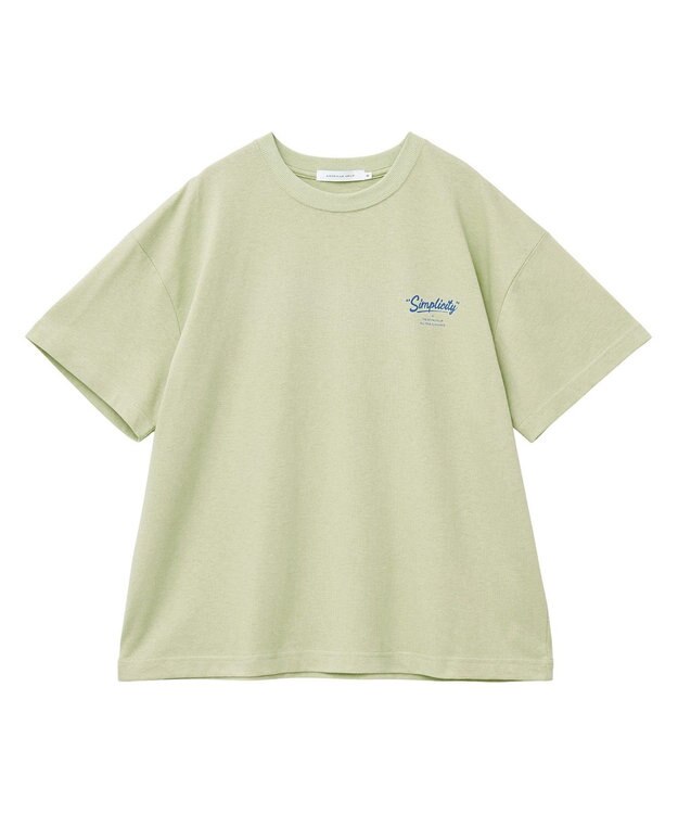 AMERICAN HOLIC サガラ刺繍Ｔシャツ Lime Green