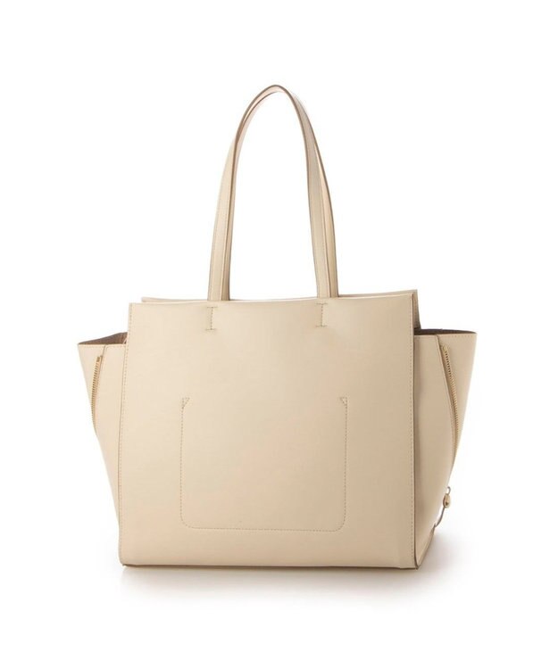 UNBILLION カシュカシュ cachecache / ベルトディテールサイドジップA4トート アイボリー