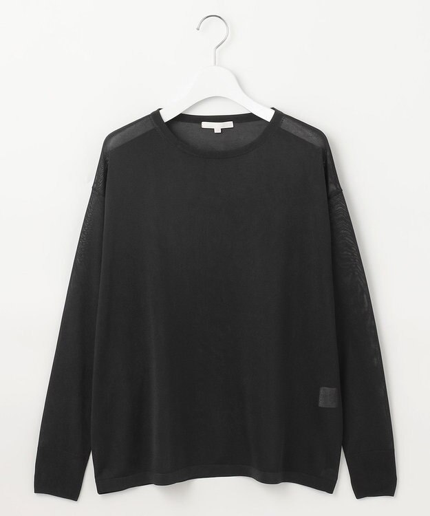 自由区 【洗える】シャイニールレックス ニット ブラック