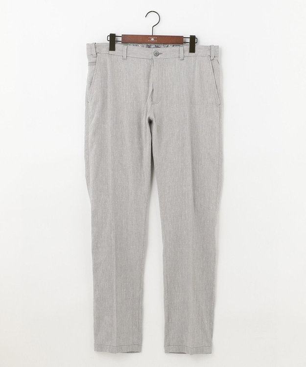 JOSEPH ABBOUD 【キングサイズ】リヨセルリネンシャンブレー パンツ ライトグレー系