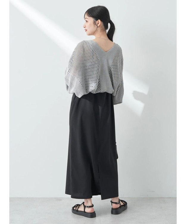 earth music&ecology メッシュボレロ Gray