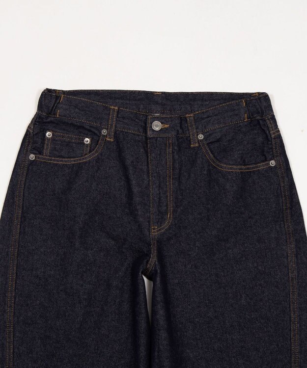 WEGO 【ユニセックス着用ITEM】カバーフィットフラップデニムパンツ デニムインディゴ