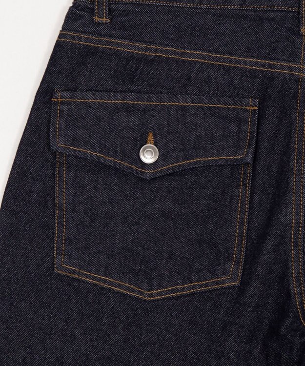 WEGO 【ユニセックス着用ITEM】カバーフィットフラップデニムパンツ デニムインディゴ
