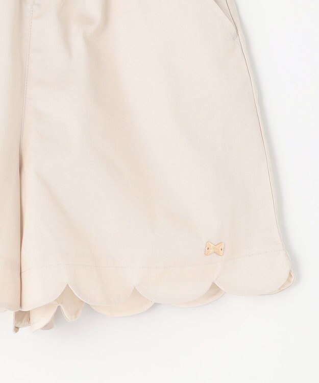 ANY KIDS 裾 スカラップパンツ ベージュ