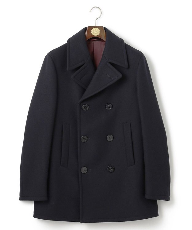 J.PRESS MEN 【KING SIZE】【定番】メルトンピーコート ネイビー系